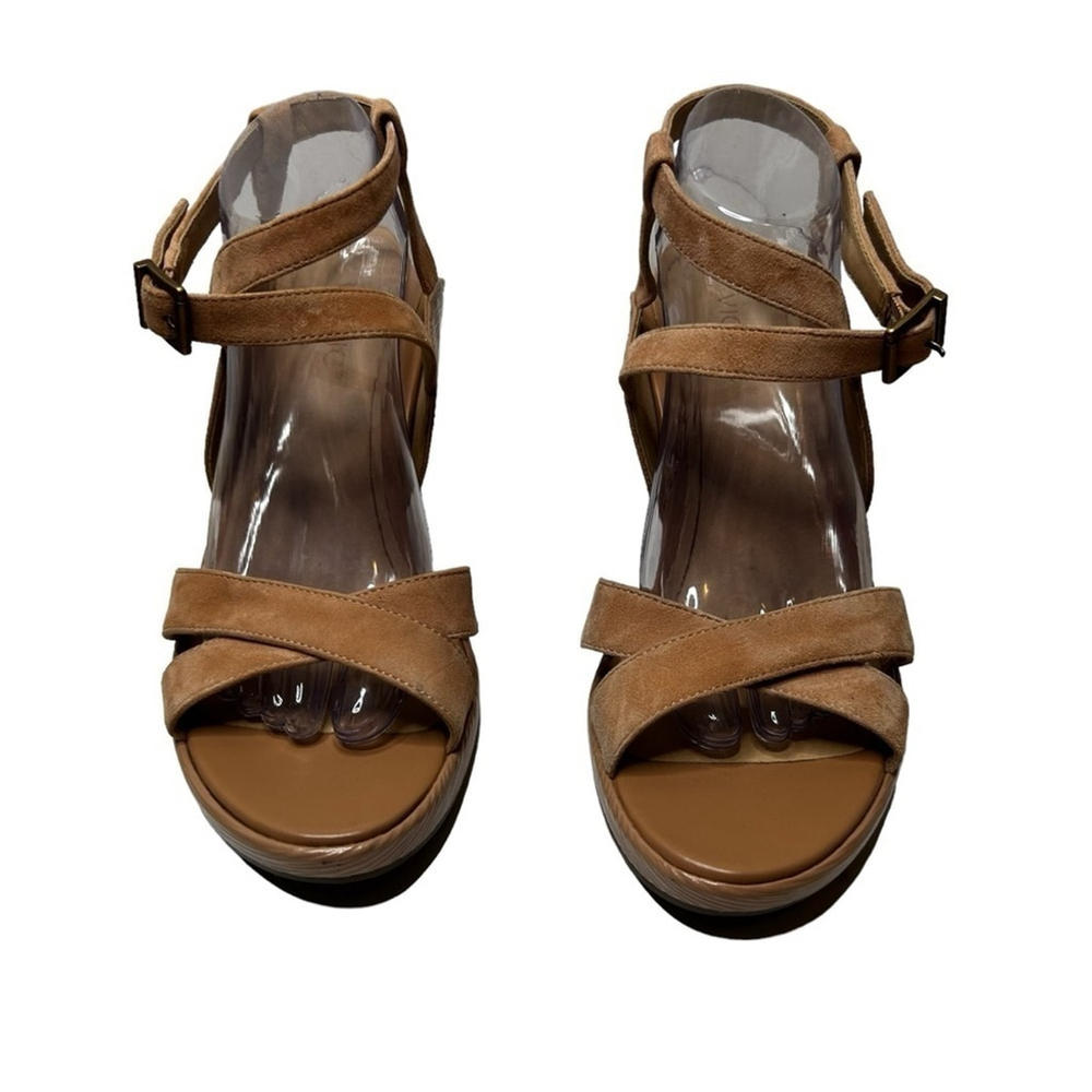 Vionic Macaroon Tan Bonita Women's Orthotic Platform Wedge Sandal Size 11 - Picture 5 of 16